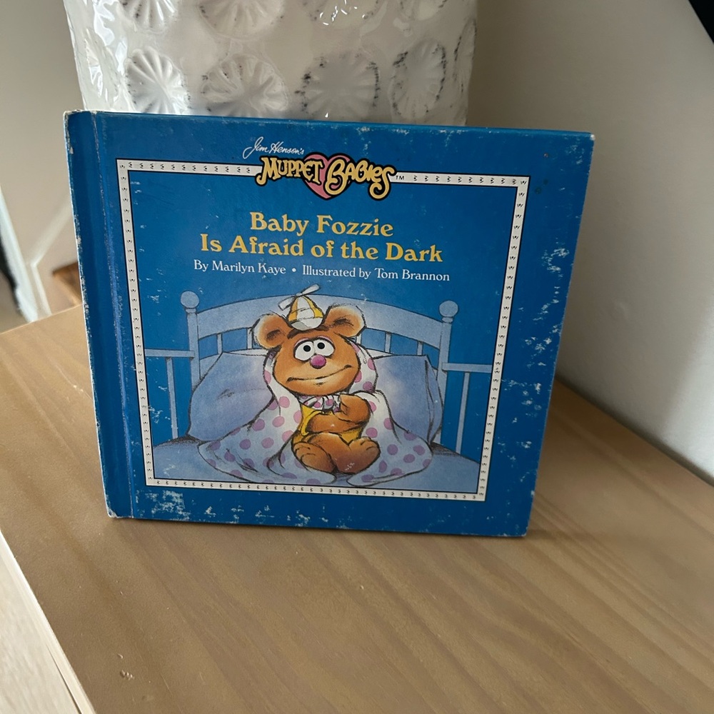Vintage 1986 Muppet Babies Baby Fozzie Is Afraid of the Dark Hardcover Book